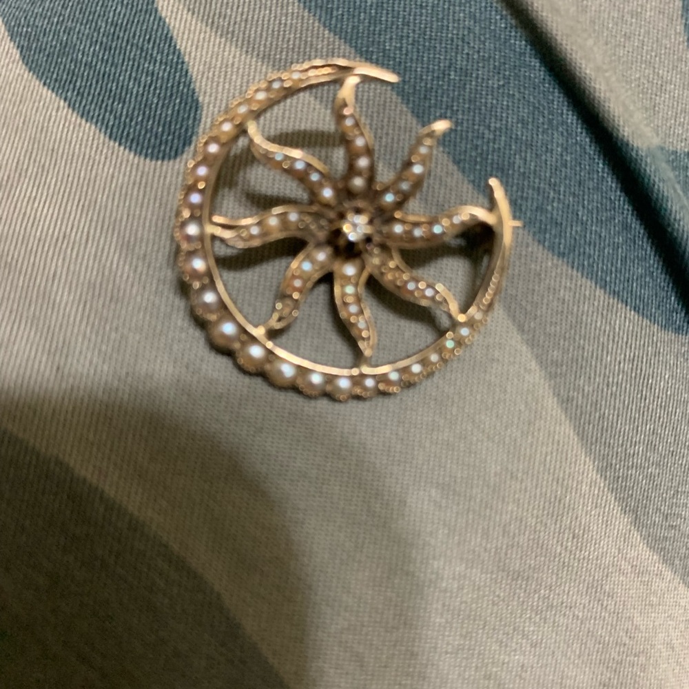 Antique 14k Gold Edwardian Brooch